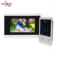 7 Inch Touch Screen Outdoor Bell Station with RFID Function Video Intercom Door Entry System